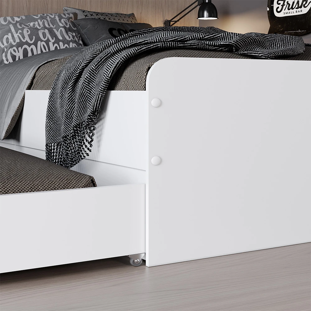 Kinderbett "Jaspar" Weiß 90x200 Cm Mit Lattenrost, Ohne Matratze Oskar Store 7 Kinderbett "Jaspar" Weiß 90x200 Cm Mit Lattenrost, Ohne Matratze Oskar Store – Bild 5