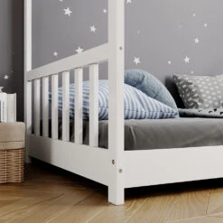 Hausbett "Fredericke" Weiß 80x160 Cm Oskar Store 13 Hausbett "Fredericke" Weiß 80x160 Cm Oskar Store -Möbel Store m5556 05 ol