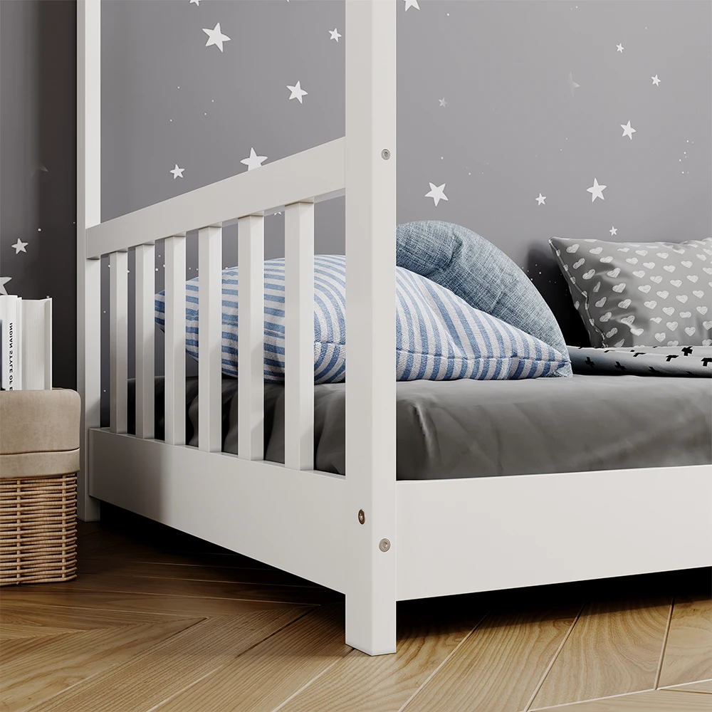 Hausbett "Fredericke" Weiß 80x160 Cm Oskar Store 7 Hausbett "Fredericke" Weiß 80x160 Cm Oskar Store – Bild 5