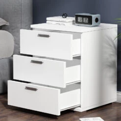 Nachttisch "Marseille" Weiß Hochglanz 46.2 X 60 Cm Oskar Store -Möbel Store m5561 05 ol