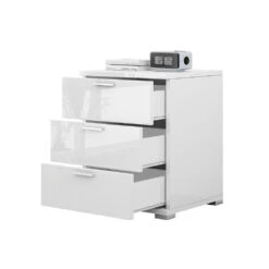 Nachttisch "Marseille" Weiß Hochglanz 46.2 X 60 Cm Oskar Store -Möbel Store m5561 07 ol