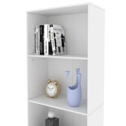 Bücherregal "Bob" Weiß 60 X 190 Cm Mit 5 Fächern Oskar Store -Möbel Store m5628 06 ol