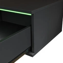 Nachttisch "Samira" Schwarz Hochglanz 49 X 23 Cm Mit LED Beleuchtung Livinity 15 Nachttisch "Samira" Schwarz Hochglanz 49 X 23 Cm Mit LED Beleuchtung Livinity -Möbel Store m5703 06 ol