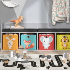 Kinderregal "Luigi" Hellgrau 142.4 X 53.4 Cm 4 Fächer, Mit Faltboxen Bunt Vicco 13 Kinderregal "Luigi" Hellgrau 142.4 X 53.4 Cm 4 Fächer, Mit Faltboxen Bunt Vicco -Möbel Store m5723 fb2046 47 05 ol