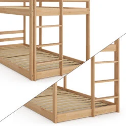 Kinderbett "Maja" 200x90 Cm Natur VitaliSpa -Möbel Store m5794 06 ol