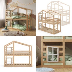 Kinderbett "Maja" 200x90 Cm Natur VitaliSpa -Möbel Store m5794 08 ol