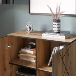 Sideboard "Hatto" Eiche 84 X 80.1 Cm Vicco 14 Sideboard "Hatto" Eiche 84 X 80.1 Cm Vicco -Möbel Store m5852 05 ol