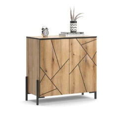 Sideboard "Hatto" Eiche 84 X 80.1 Cm Vicco 16 Sideboard "Hatto" Eiche 84 X 80.1 Cm Vicco -Möbel Store m5852 07 ol