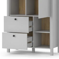 Sideboard "Melini" Grau/Eiche 85 X 139.2 Cm Vicco -Möbel Store m5886 06 ol