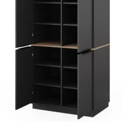 Kleiderschrank "Betti" Anthrazit/Eiche 82 X 179 Cm Mit 4 Türen Vicco -Möbel Store m5907 06 ol