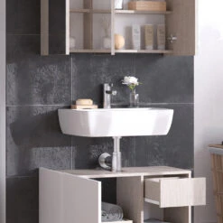 Waschtischunterschrank "Arianna" Greige/Weiß Vicco -Möbel Store m5931 05 ol