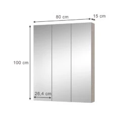 Spiegelschrank "Arianna" Greige Vicco -Möbel Store m5933 03 ol