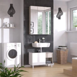 Spiegelschrank "Arianna" Greige Vicco -Möbel Store m5933 04 ol