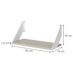 Wandregal "Arianna" Greige/Weiß Vicco 12 Wandregal "Arianna" Greige/Weiß Vicco -Möbel Store m5935 03 ol