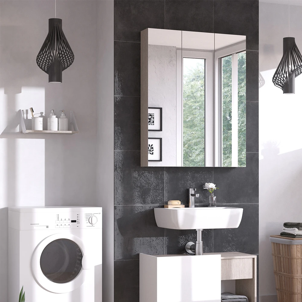 Wandregal "Arianna" Greige/Weiß Vicco 6 Wandregal "Arianna" Greige/Weiß Vicco – Bild 4