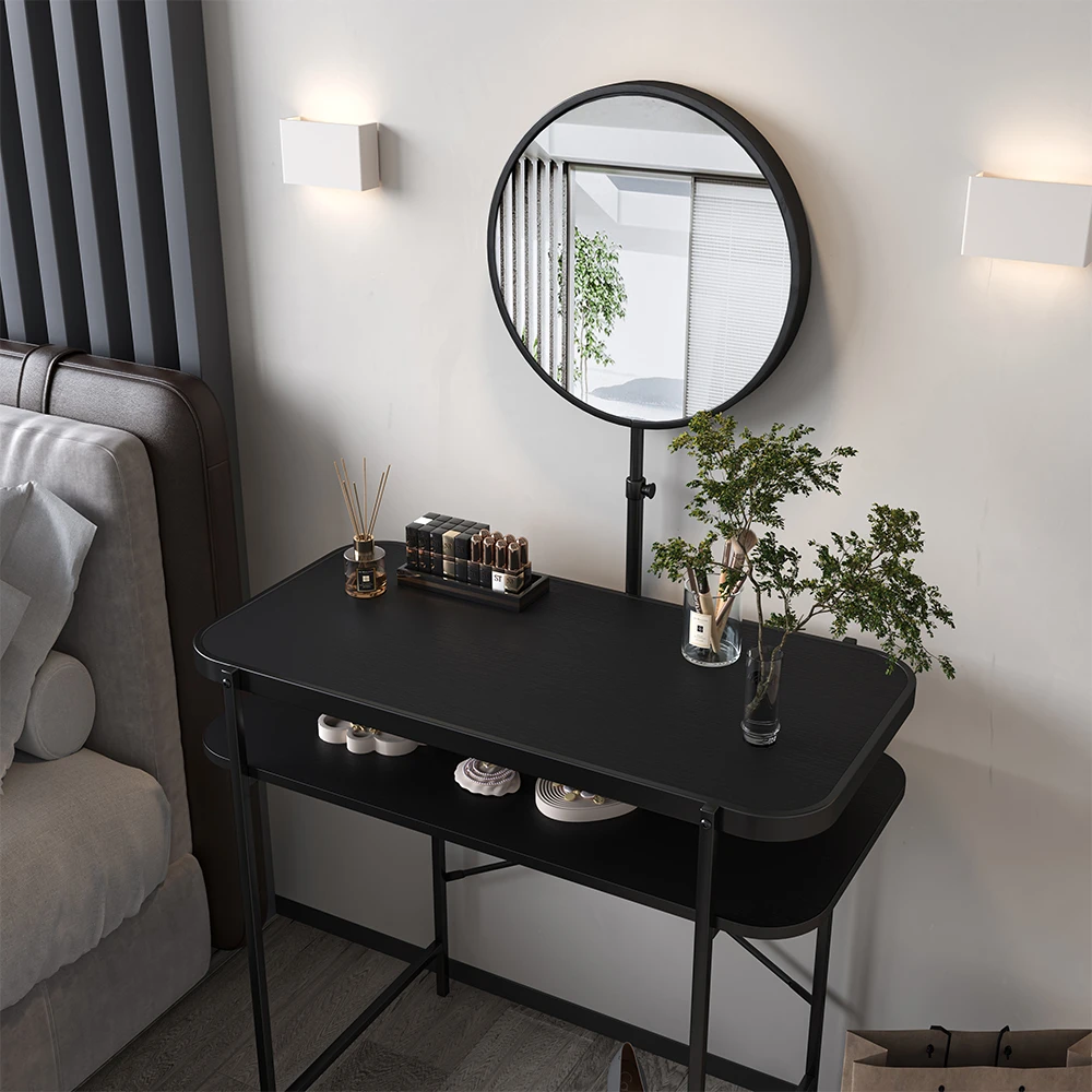 Vicco Schminktisch "Skip", Schwarz, 80 Cm Mit Spiegel 7 Vicco Schminktisch "Skip", Schwarz, 80 Cm Mit Spiegel – Bild 5