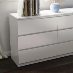 Kommode "Calisto" Weiß 6 Fächer 138cm Vicco 14 Kommode "Calisto" Weiß 6 Fächer 138cm Vicco -Möbel Store m6024 05 ol