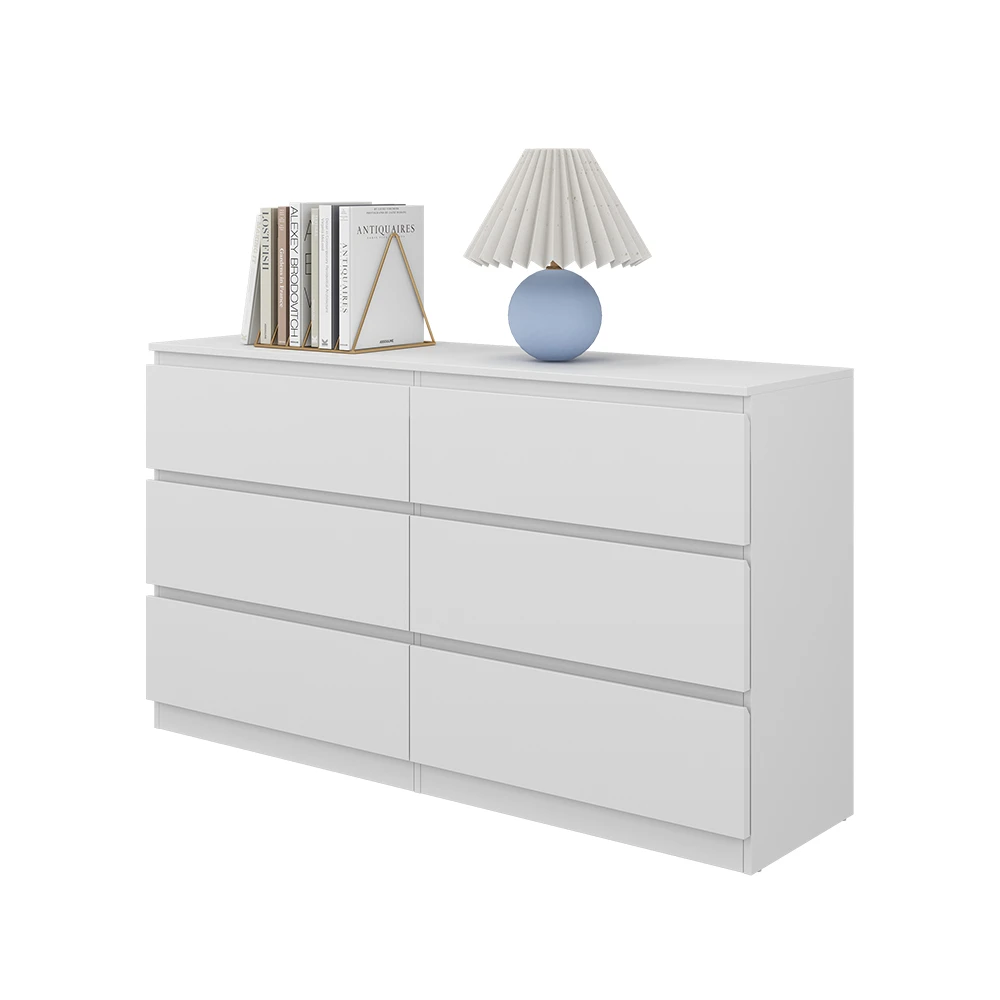 Kommode "Calisto" Weiß 6 Fächer 138cm Vicco 9 Kommode "Calisto" Weiß 6 Fächer 138cm Vicco – Bild 7