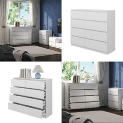 Kommode "Calisto" Weiß 8 Fächer 120cm Vicco -Möbel Store m6025 08 ol