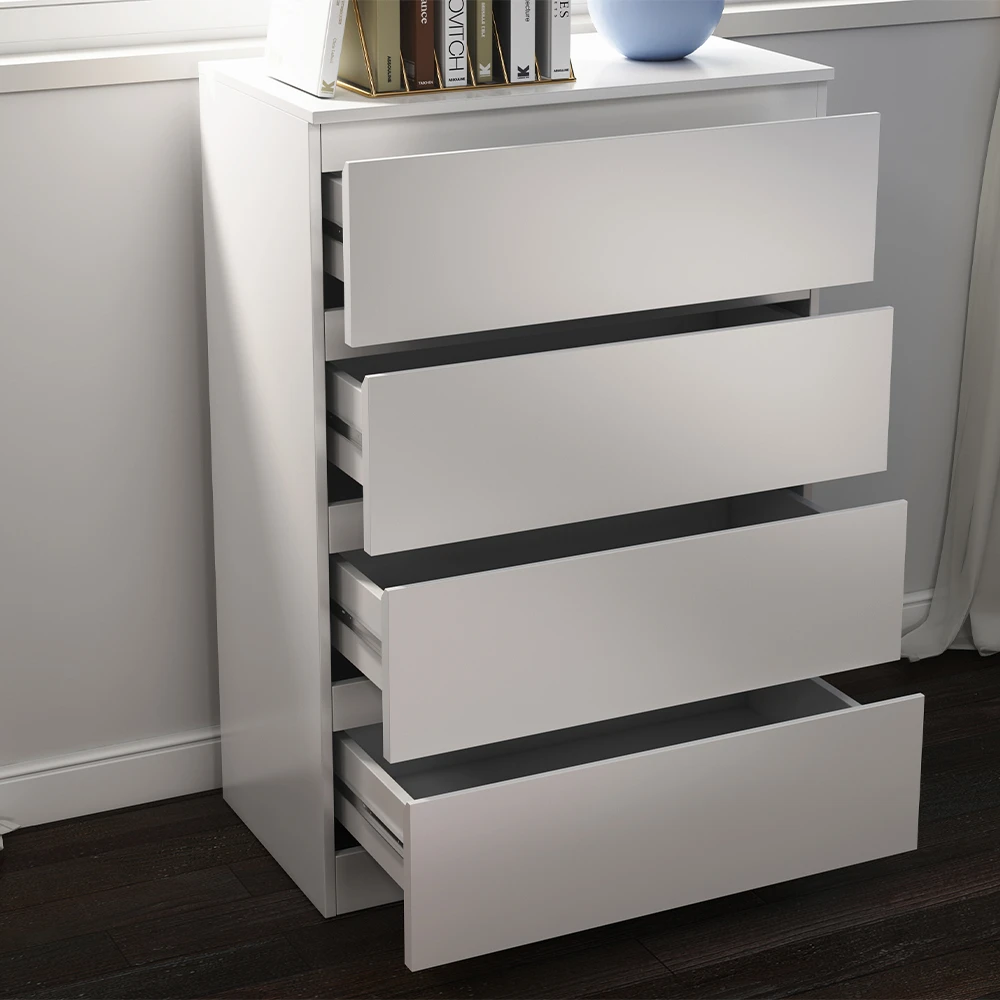 Kommode "Calisto" Weiß 4 Fächer Vicco 7 Kommode "Calisto" Weiß 4 Fächer Vicco – Bild 5