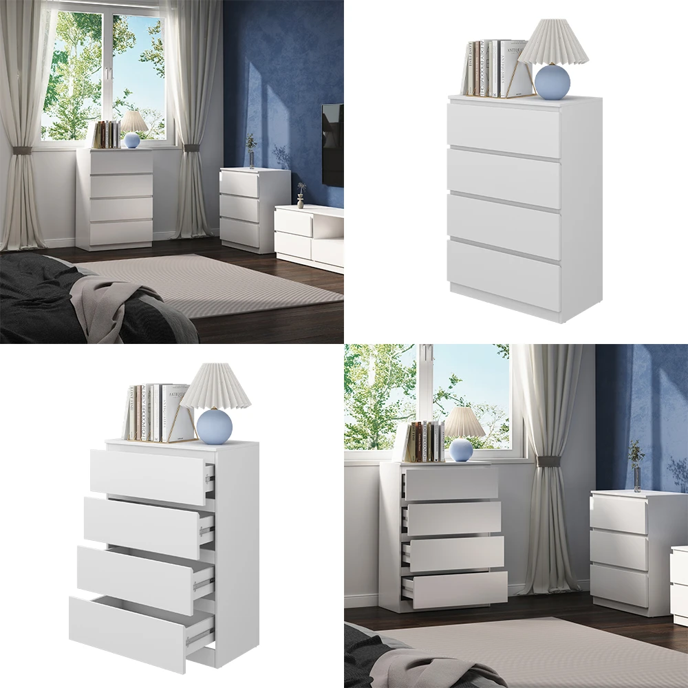 Kommode "Calisto" Weiß 4 Fächer Vicco 10 Kommode "Calisto" Weiß 4 Fächer Vicco – Bild 8