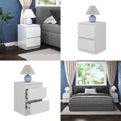 Nachtschrank "Calisto" Weiß Vicco -Möbel Store m6029 08 ol