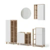 Badmöbel Set "Karen" Sonoma/Weiß 5 Teile Vicco -Möbel Store m6034 01 ol