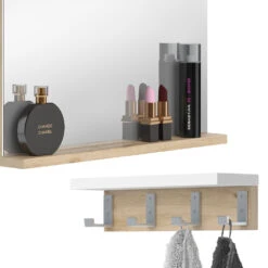 Vicco Badezimmerspiegel "Henri", Weiß/Artisan-Eiche, 50 X 51.6 Cm Mit Regal 15 Vicco Badezimmerspiegel "Henri", Weiß/Artisan-Eiche, 50 X 51.6 Cm Mit Regal -Möbel Store m6064 06 ol