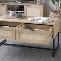 Couchtisch "Natal Eiche 2 Schubladen Vicco 14 Couchtisch "Natal Eiche 2 Schubladen Vicco -Möbel Store m6076 05 ol