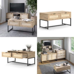 Couchtisch "Natal Eiche 2 Schubladen Vicco 17 Couchtisch "Natal Eiche 2 Schubladen Vicco -Möbel Store m6076 08 ol