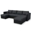 Sofa U Form Schwarz/Grau 290 Cm Vitalispa 2 Sofa U Form Schwarz/Grau 290 Cm Vitalispa -Möbel Store m614 01 ol