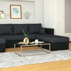 Sofa U Form Schwarz/Grau 290 Cm Vitalispa -Möbel Store m614 05 ol