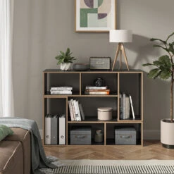 Vicco Bücherregal "Tetrix", Anthrazit, 112.8 X 56.4 Cm 2er Set -Möbel Store m6180 04 ol