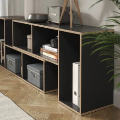 Vicco Bücherregal "Tetrix", Anthrazit, 112.8 X 56.4 Cm 2er Set -Möbel Store m6180 05 ol