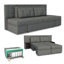Sofa Grau 235 Cm Vitalispa -Möbel Store m619 08 ol