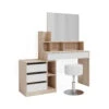 Schminktisch "Anja" Sonoma/Weiß Mit Hocker Vicco 1 Schminktisch "Anja" Sonoma/Weiß Mit Hocker Vicco -Möbel Store m6201 hw 01 ol