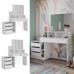 Schminktisch "Anja" Weiß Vicco -Möbel Store m6202 02 ol