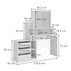 Schminktisch "Anja" Weiß Vicco -Möbel Store m6202 03 ol