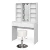 Schminktisch "Alexa" Weiß 93 Cm Mit LED Beleuchtung Und Hocker Vicco -Möbel Store m6209 hw l 01 ol