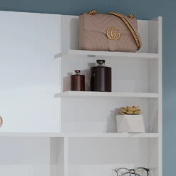 Badregal Mit Spiegel 90cm Weiß Hochglanz Vicco -Möbel Store m6214 05 ol