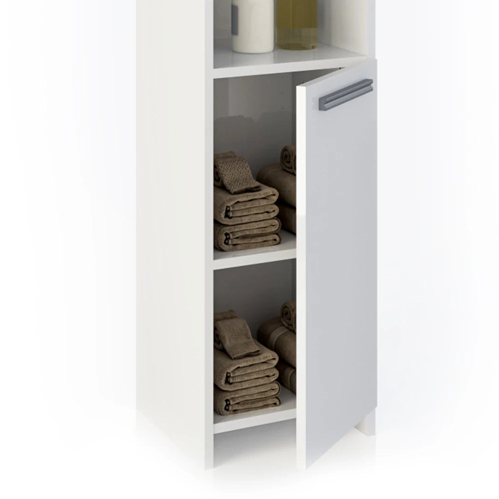 Badmöbel Set "Kiko" Weiß 4 Teile Vicco 8 Badmöbel Set "Kiko" Weiß 4 Teile Vicco – Bild 6