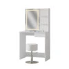 Schminktisch "Dekos" Weiß Mit LED-Spiegel, Hocker Und QI-Ladestation Vicco -Möbel Store m6233 hw 01 ol