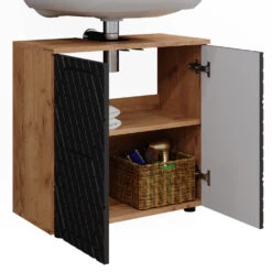 Waschbeckenunterschrank "Irma" Eiche/Anthrazit Vicco 15 Waschbeckenunterschrank "Irma" Eiche/Anthrazit Vicco -Möbel Store m6369 06 ol