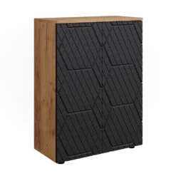 Badschrank "Irma" 60 X 81 Cm Eiche/Anthrazit