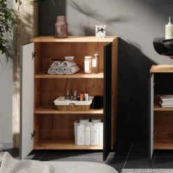 Midischrank "Irma" Anthrazit/Eiche 60 X 81 Cm Vicco 14 Midischrank "Irma" Anthrazit/Eiche 60 X 81 Cm Vicco -Möbel Store m6388 05 ol