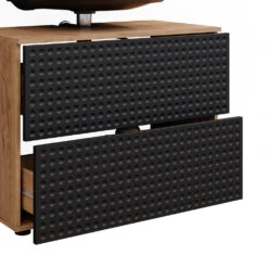 Waschbeckenunterschrank "Irma" Anthrazit/Eiche 80 X 59 Cm Vicco -Möbel Store m6394 06 ol