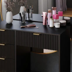 Schminktisch "Letti" Schwarz Kurz Vicco -Möbel Store m6403 05 ol