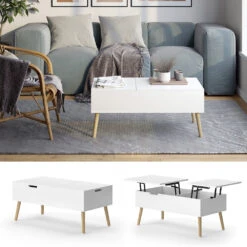 Couchtisch "Riga" 100 X 50 Cm Ausziehbar Vicco -Möbel Store m6412 02 ol