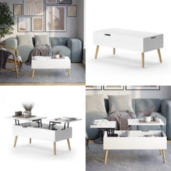 Couchtisch "Riga" 100 X 50 Cm Ausziehbar Vicco -Möbel Store m6412 08 ol