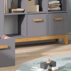 Regal "Malia" Grau/Eiche Mit 3 Schubladen Vicco -Möbel Store m6417 05 ol